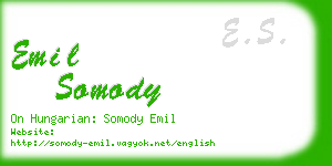 emil somody business card